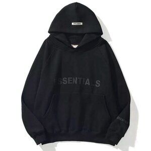 Essentials Black Hoodies Fear of God